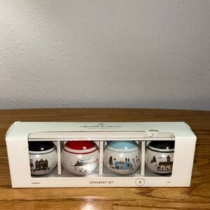 Hearth & Hand Holiday Ornament Set - Black, Red, Blue, White